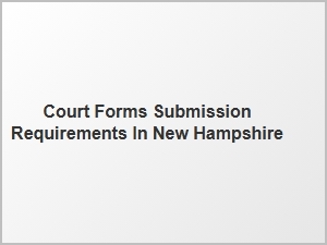 Court Forms Submission Requirements New Hampshire