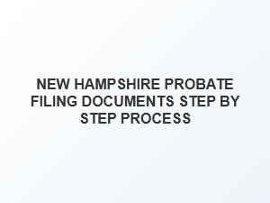 New Hampshire Probate Filing Checklist Step by Step